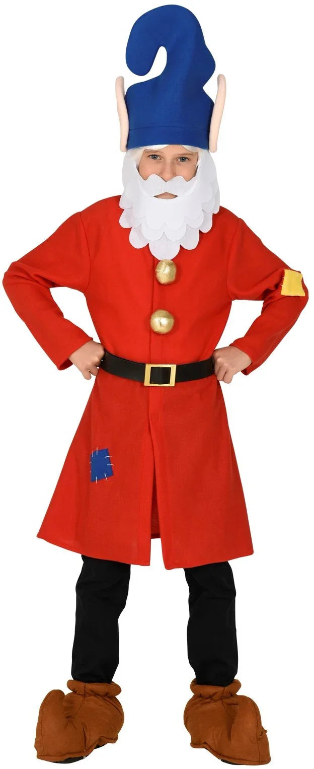 Disfraz de Enanito de Blancanieves Rojo para Niño Enanitos Widmann
