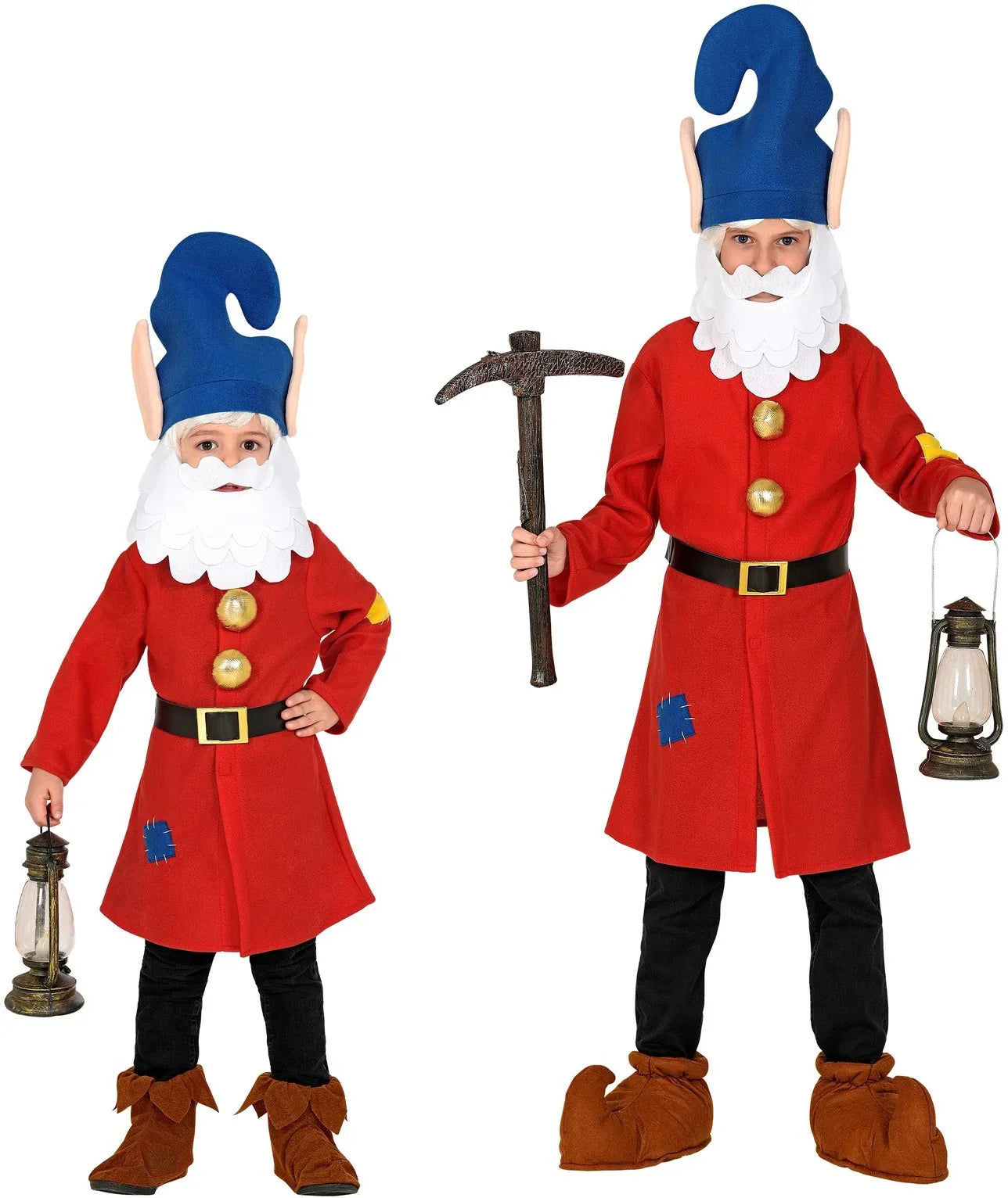 Disfraz de Enanito de Blancanieves Rojo para Niño Enanitos Widmann