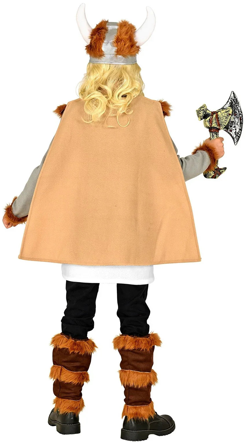 Disfraz de Vikingo con Capa para Niño Vikingos Infantiles Widmann