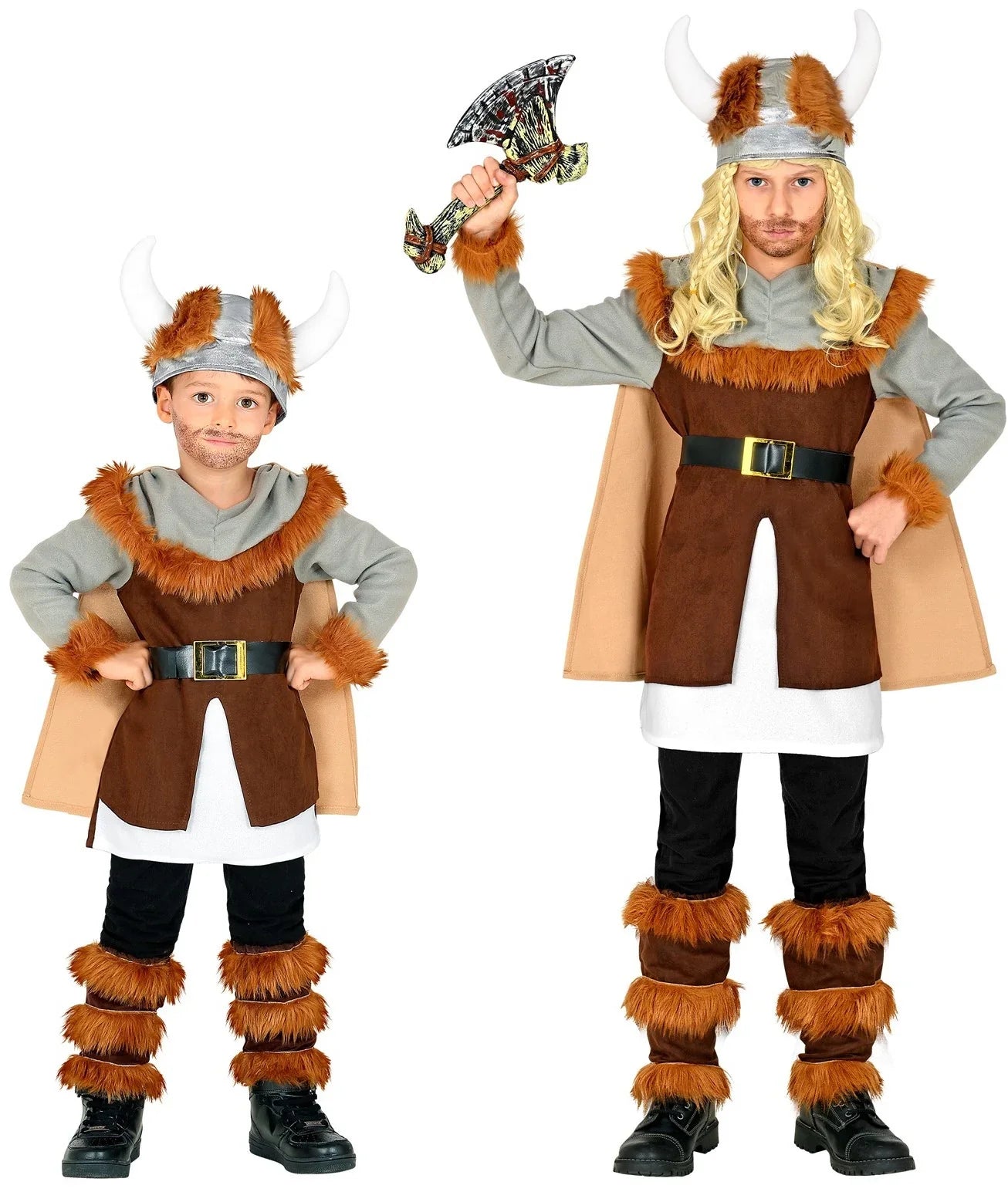 Disfraz de Vikingo con Capa para Niño Vikingos Infantiles Widmann