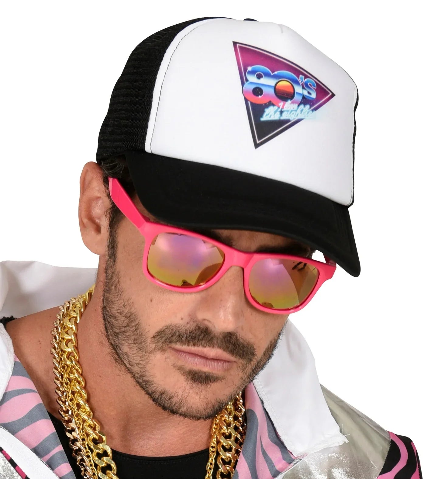 Gorra de Rejilla Años 80 - I love the eighties Complementos Años 60, 70, 80 Widmann