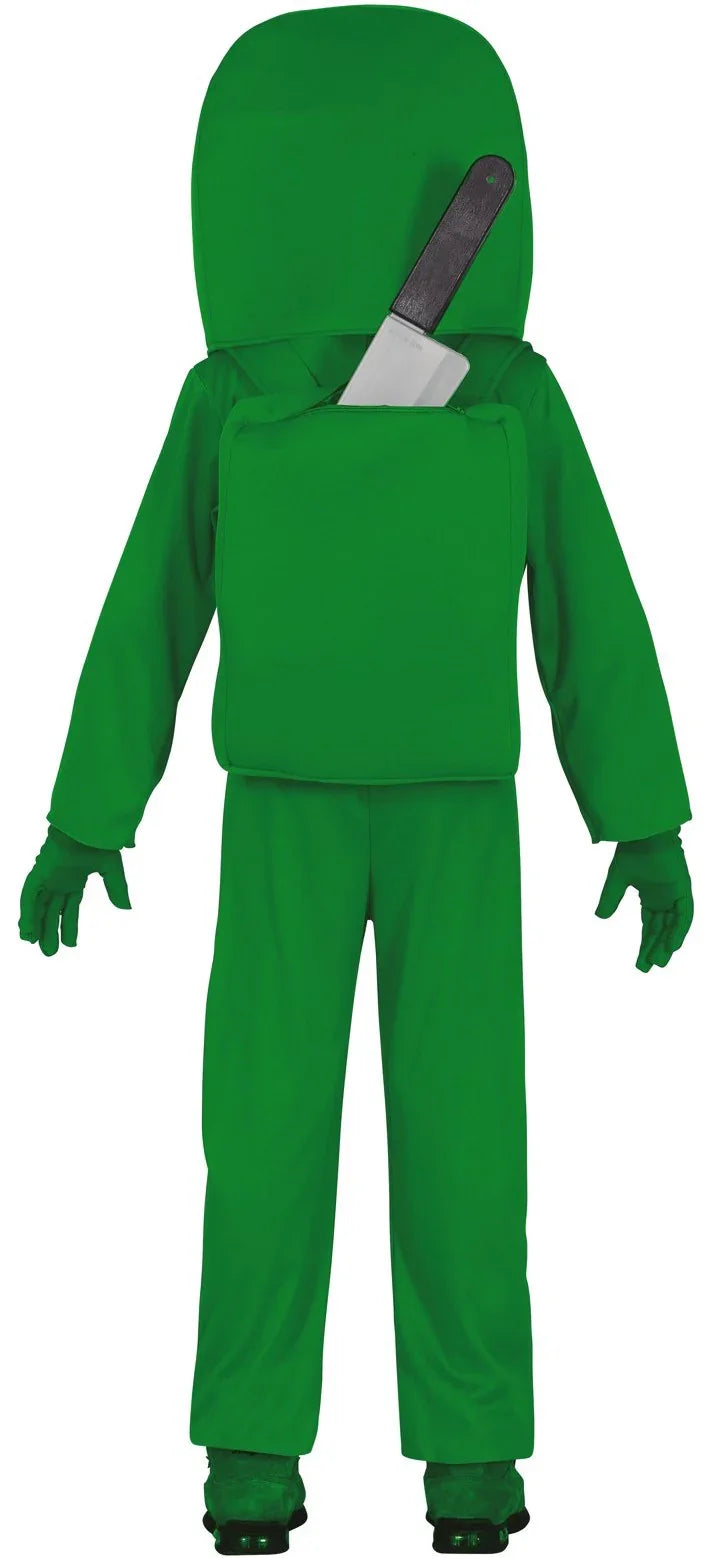 Disfraz de Among Us Impostor Verde Infantil Among Us Guirca