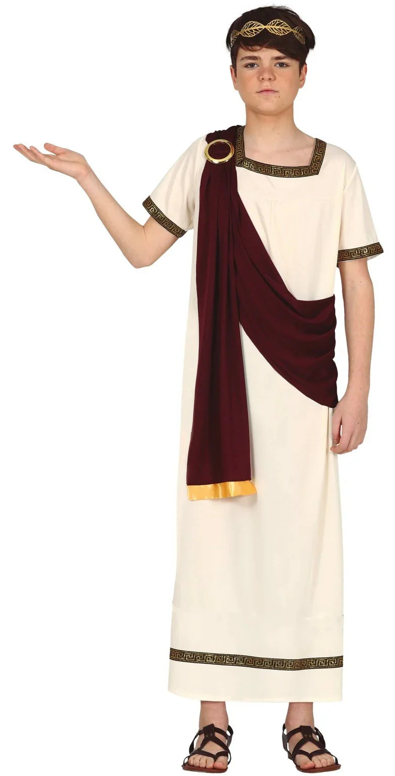 Disfraz de Romano Granate para Niño Romanos Infantiles Guirca