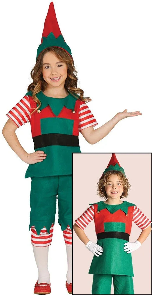 Disfraz de Elfo Navideño Infantil Elfos Navideños Guirca
