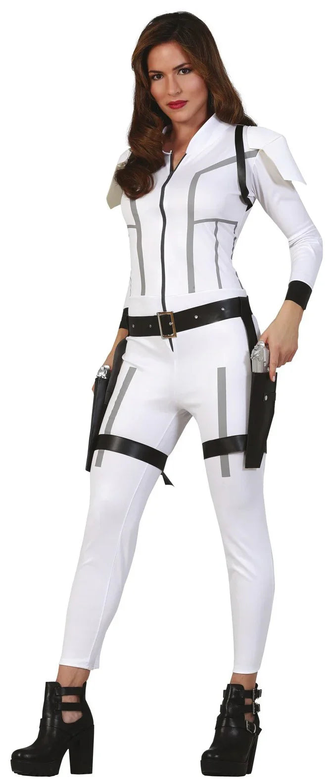 Disfraz de Viuda Negra Blanco para Mujer Superhéroes Guirca