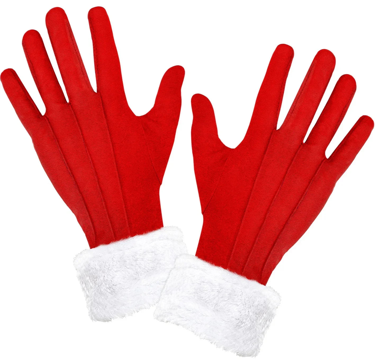 Guantes de Papá Noel para Adulto Papa Noel y Mama Noel Smiffys