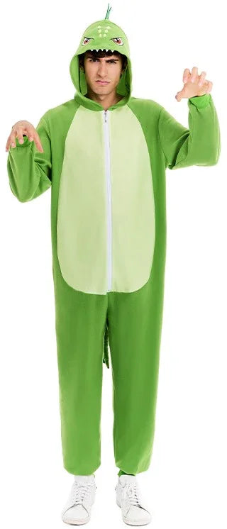 Disfraz de Dinosaurio Furioso Verde para Adulto Dragón y Dinosaurio Partilandia