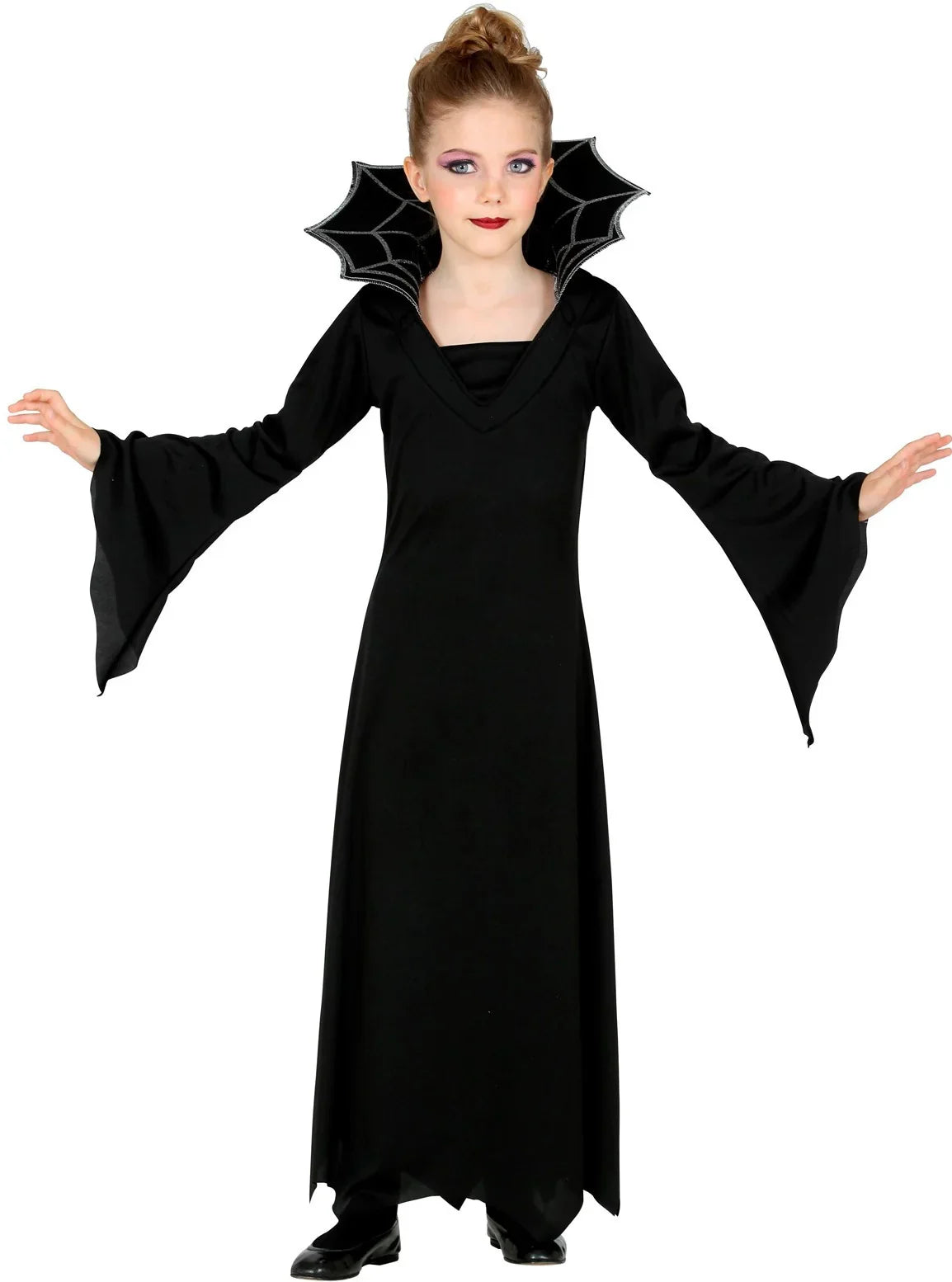 Disfraz de Vampiresa Negra para Niña Vampiros y vampiresas Widmann