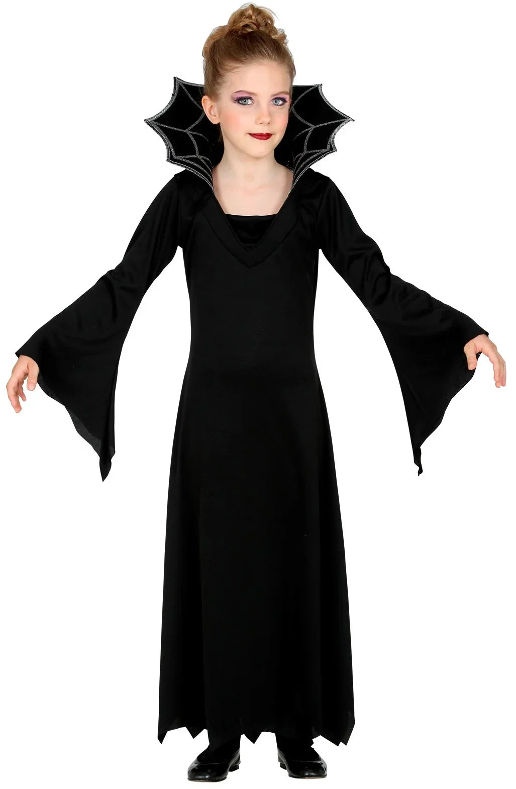 Disfraz de Vampiresa Negra para Niña Vampiros y vampiresas Widmann