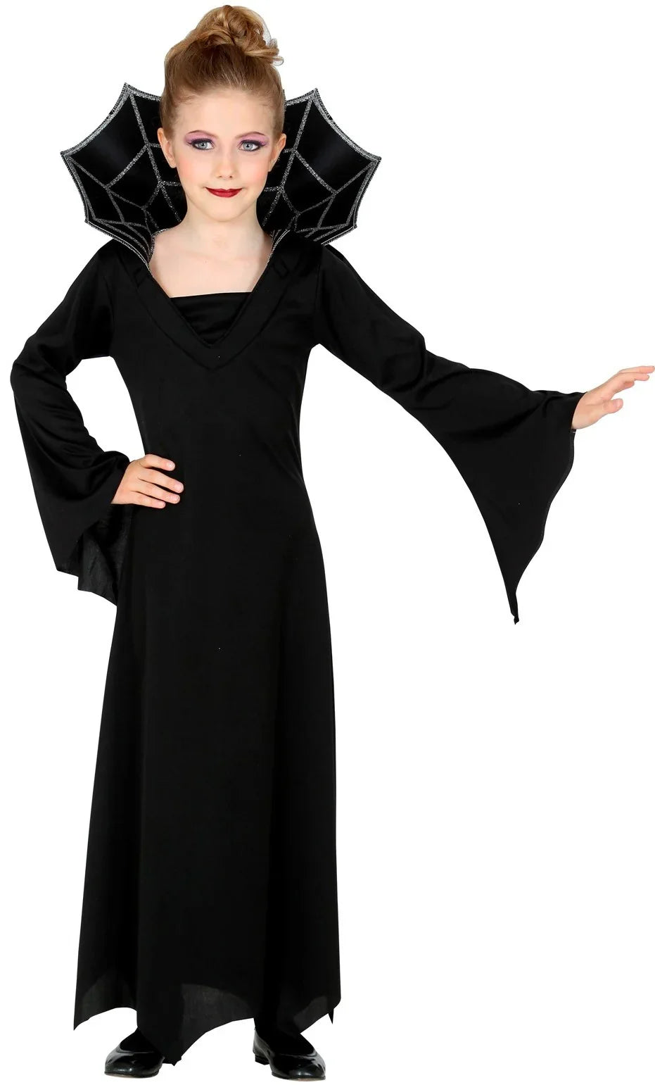 Disfraz de Vampiresa Negra para Niña Vampiros y vampiresas Widmann