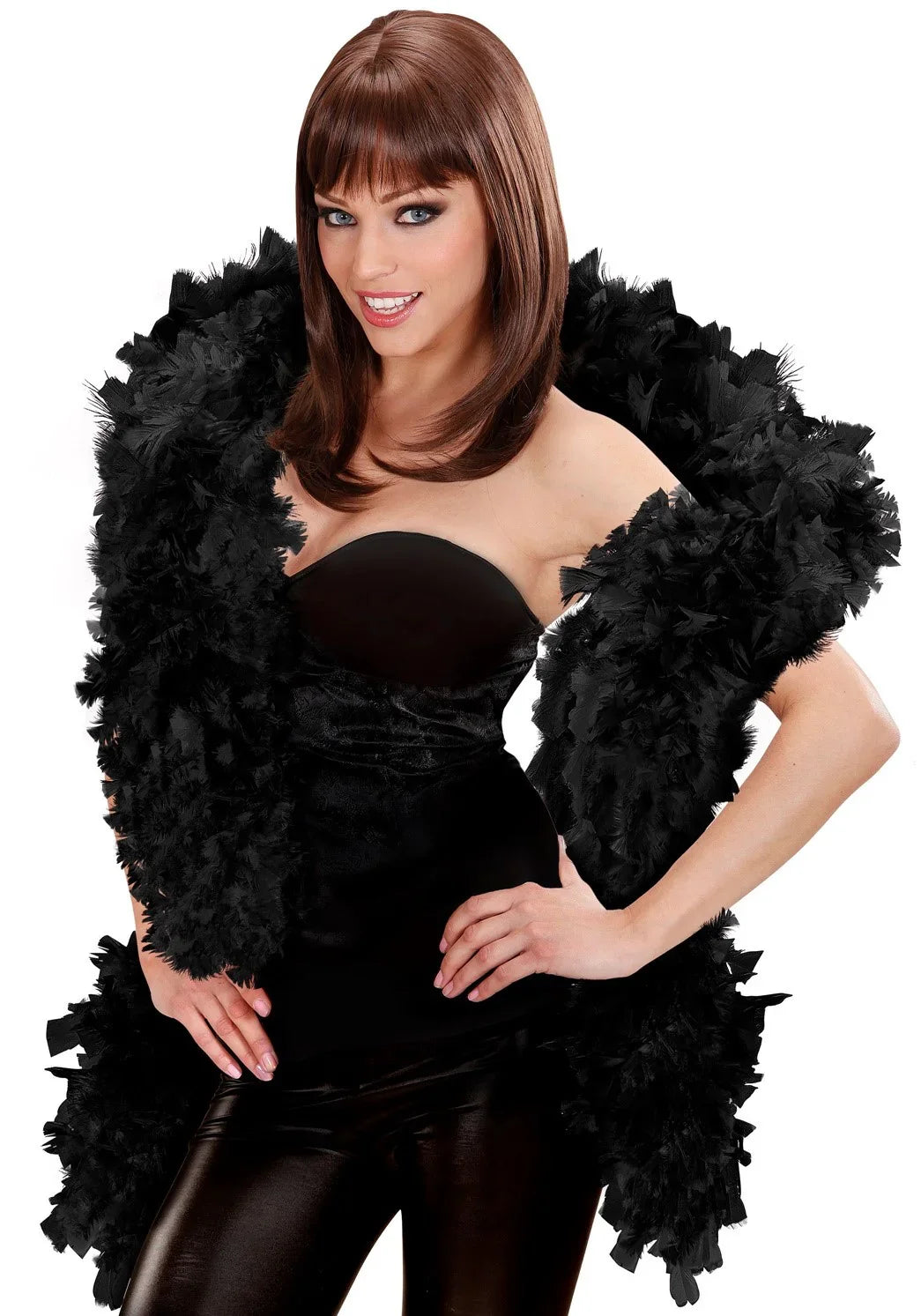 Boa de Plumas Negras Deluxe de 110gr Boas de Plumas Widmann