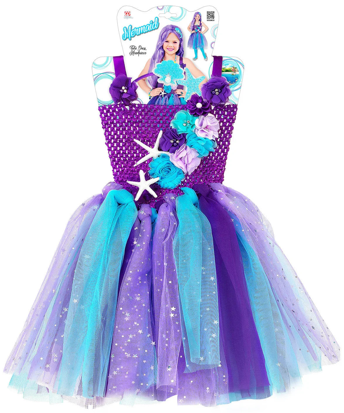 Disfraz de Sirena con Tutú Infantil Sirena Widmann