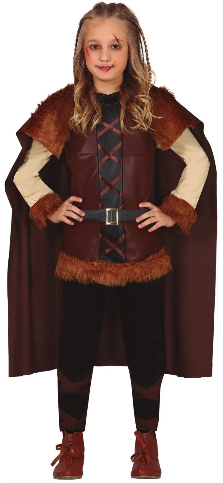 Disfraz de Vikingo Bárbaro Marrón Infantil Vikingos Infantiles Guirca