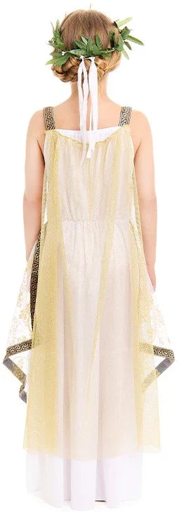 Disfraz de Diosa Griega con Capa para Niña Dioses Romanos y Griegos Partilandia