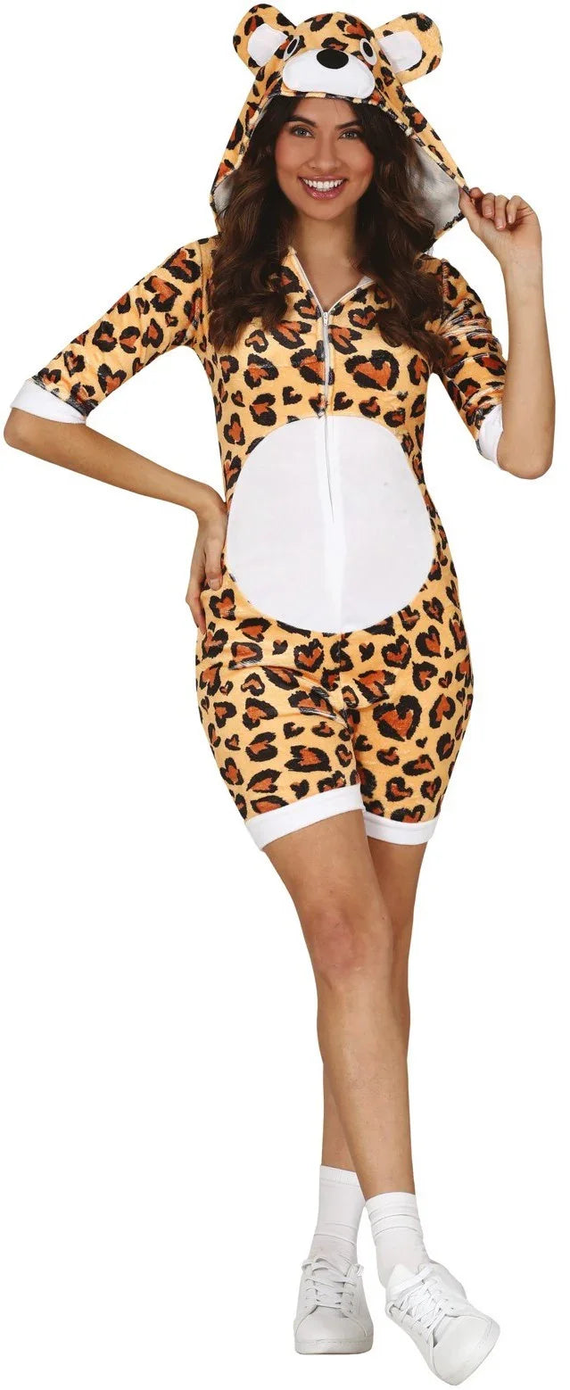 Disfraz de Leopardo Mono Corto para Mujer Leopardo Guirca