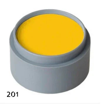 Maquillaje al Agua Profesional Grimas Maquillajes y Pinturas Grimas 201 - Amarillo Oscuro 2,5 ml