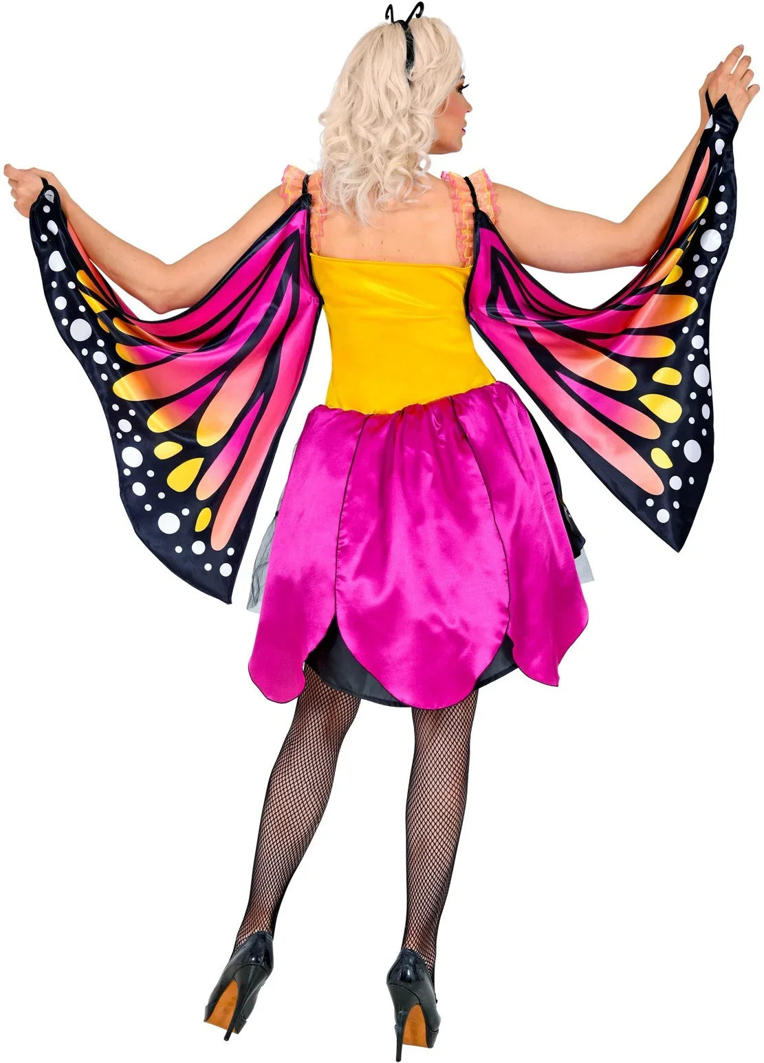 Disfraz de Mariposa Rosa y Amarilla para Mujer Mariposa Widmann