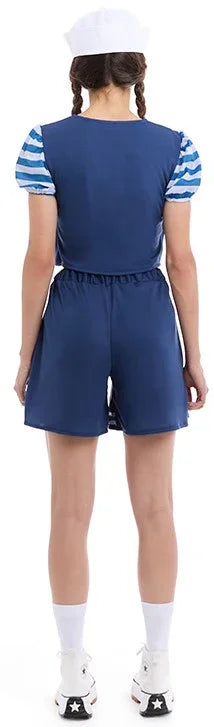 Disfraz de Marinera Navegante Azul para Mujer Marineros Partilandia