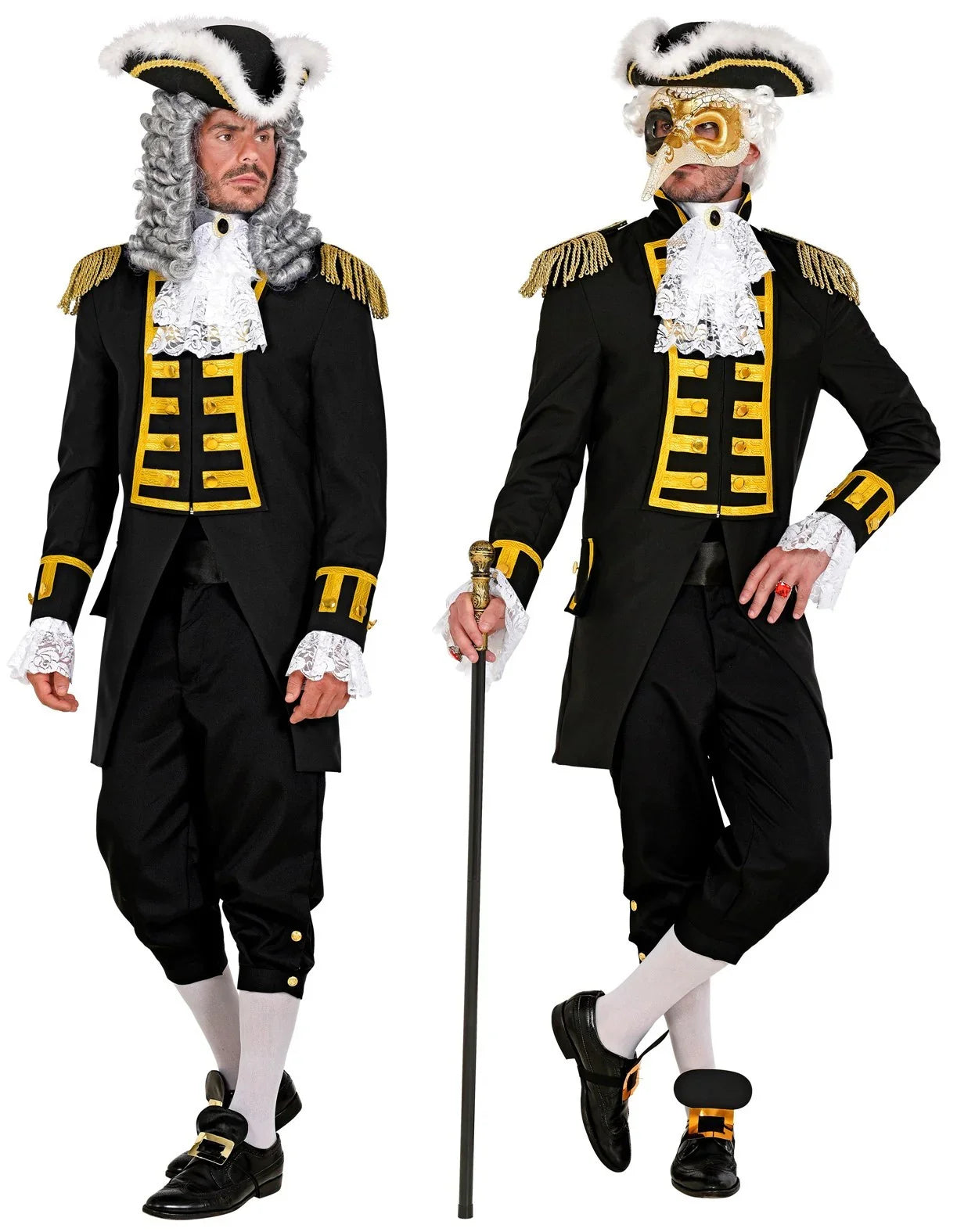 Chaqueta Negra con Pechera Dorada para Hombre Chaquetas, Chalecos y Camisas Widmann