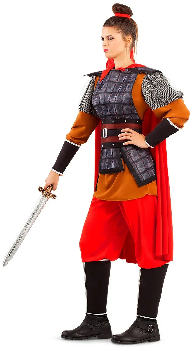 Disfraz de Mulán Guerrera China para Mujer Chinos Viving