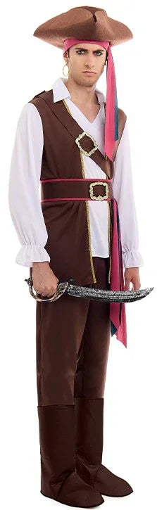 Disfraz de Capitán Pirata para Hombre Piratas Partilandia