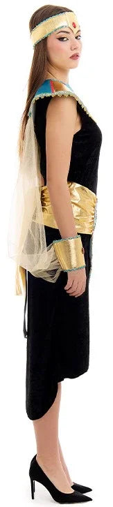 Disfraz de Faraona del Nilo Negro para Mujer Egipcios Partilandia