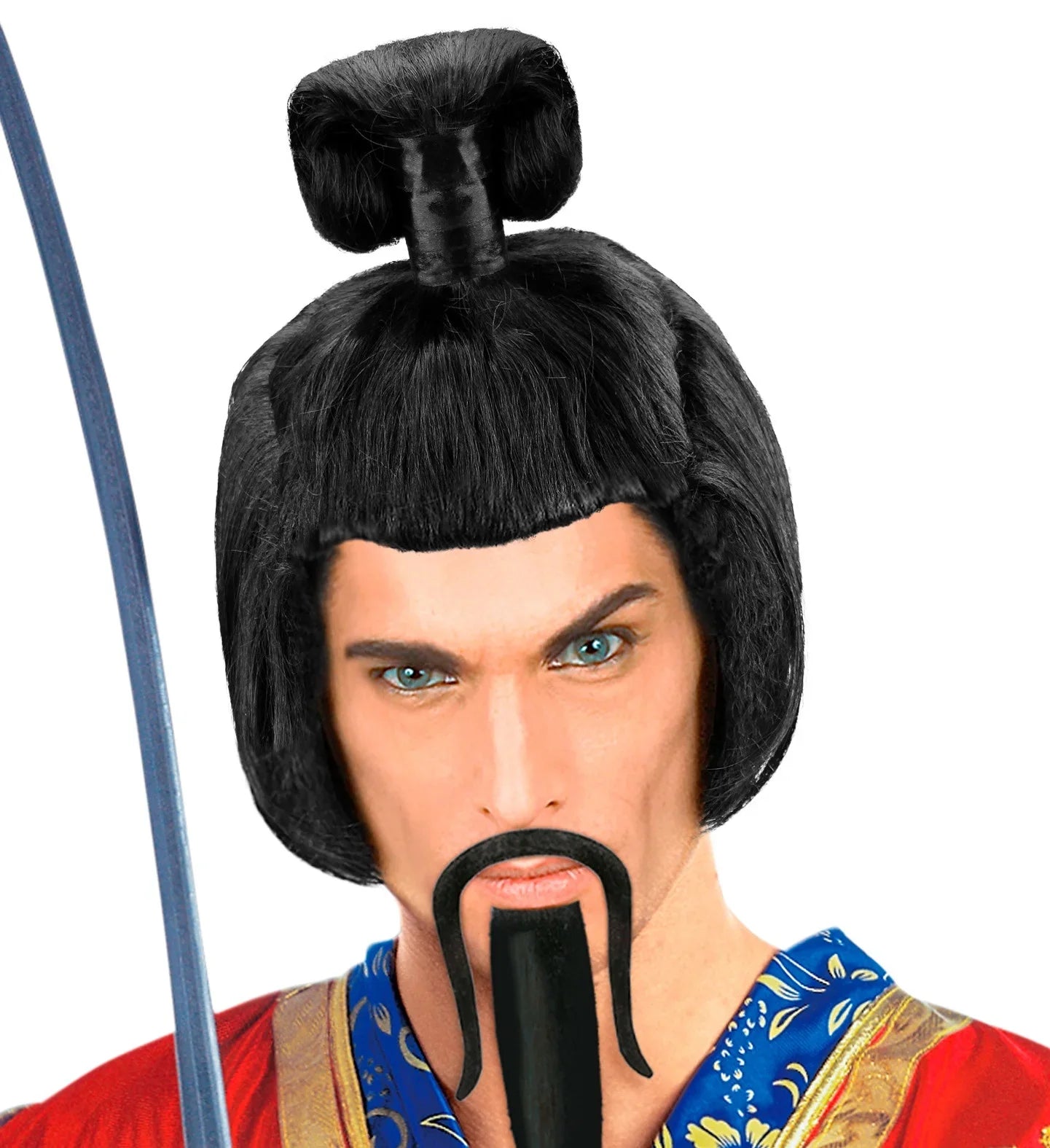 Peluca Morena de Samurái con Coleta COMPLEMENTOS Widmann