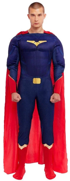 Disfraz de Superhéroe Musculoso para Hombre Superman y Supergirl Partilandia