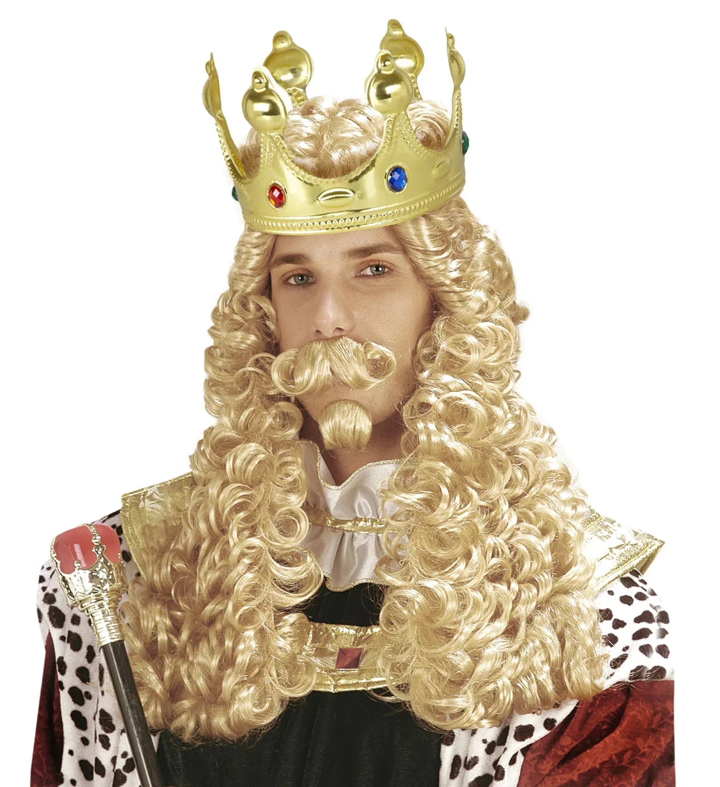 Corona Dorada de Rey en Plástico COMPLEMENTOS Widmann