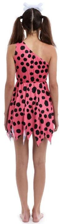 Disfraz de Troglodita Rosa para Mujer Trogloditas y Cavernícola Partilandia