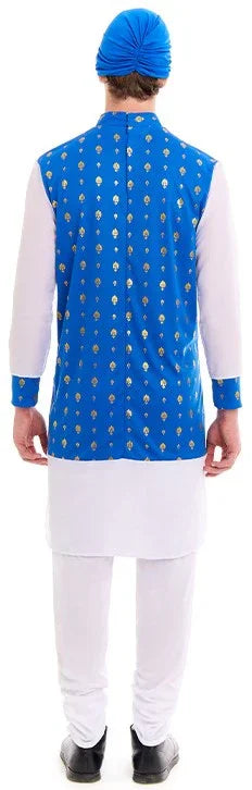 Disfraz de Hindú Bollywood Azul para Hombre Hindús Partilandia