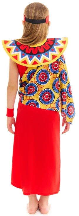 Disfraz de Tribu Masái para Niña Africanos Partilandia