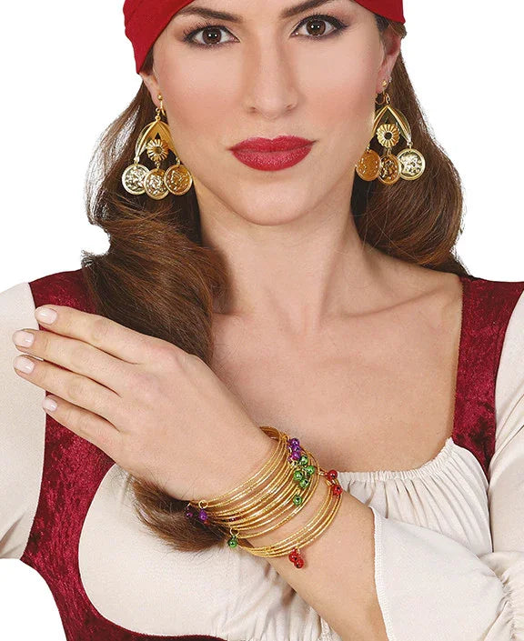 Brazaletes Metálicos de Zíngara Gitanas Guirca