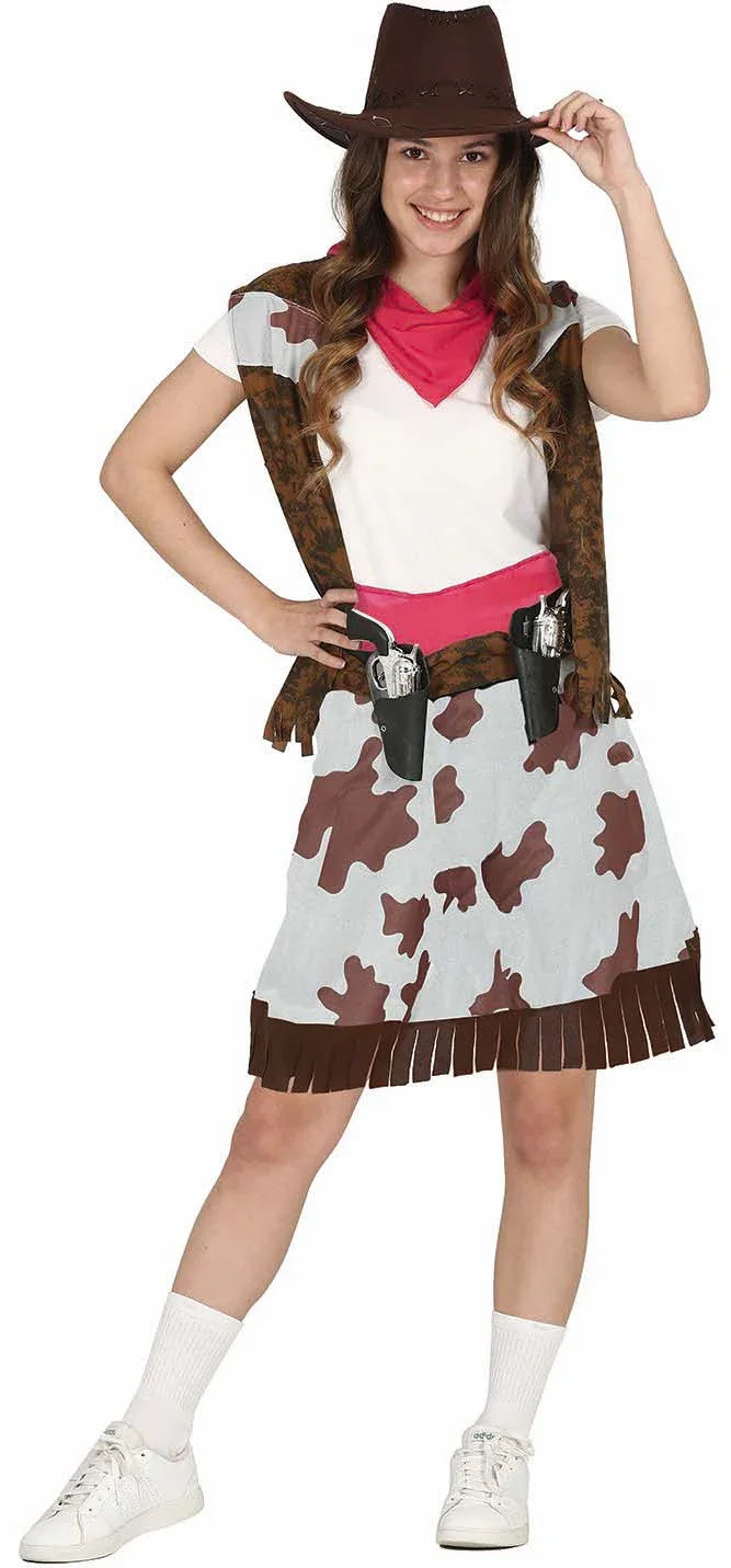 Disfraz de Vaquera del Salvaje Oeste para Niña Vaqueros Infantiles Guirca