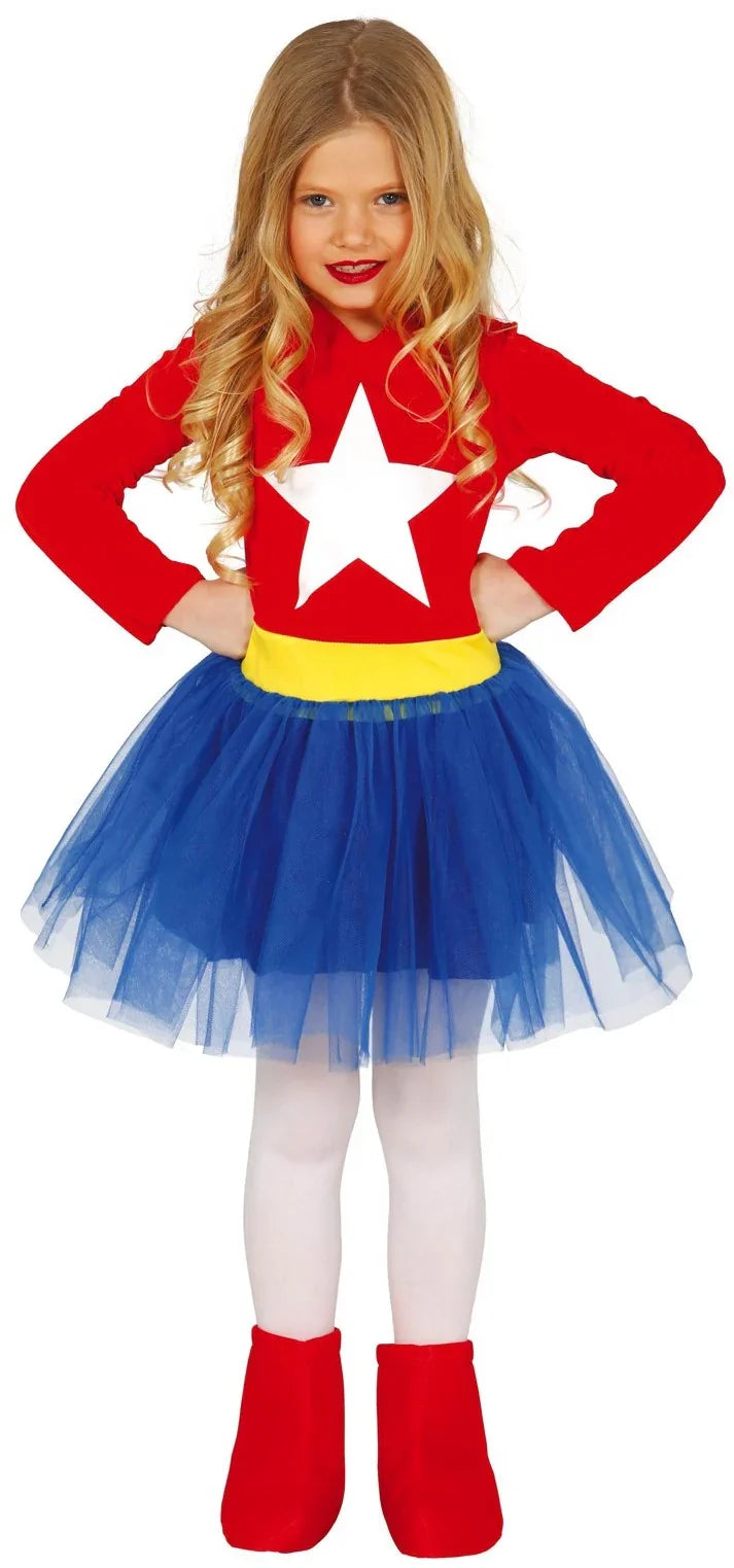 Disfraz de Super Chica con Tutú para Niña Superhéroes Infantiles Guirca