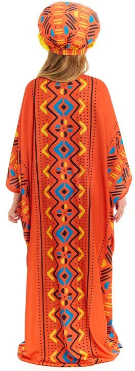 Disfraz de Africana Tradicional para Niña Africanos Partilandia