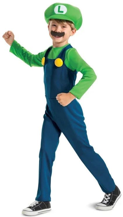 Disfraz de Luigi Oficial Infantil Super Mario Bros y Luigi Liragram