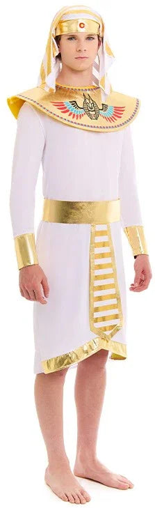 Disfraz de Faraón Egipcio Blanco para Hombre Egipcios Partilandia