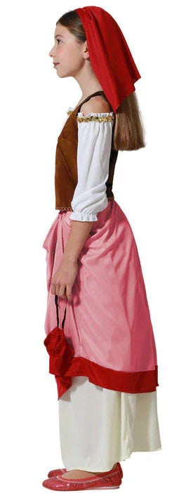 Disfraz de Mesonera Infantil Medieval Infantiles Atosa