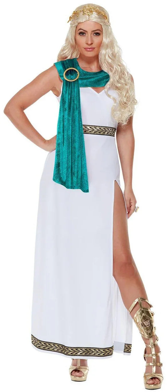 Disfraz de Emperatriz Romana con Toga para Mujer Damas Romanas y Griegas Smiffys
