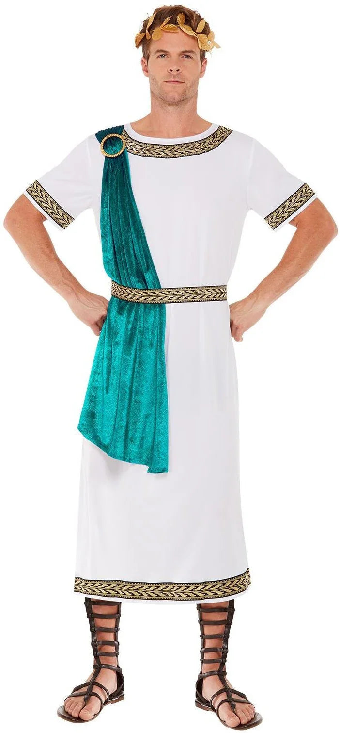 Disfraz de Emperador Romano con Toga para Hombre Senadores Romanos Smiffys