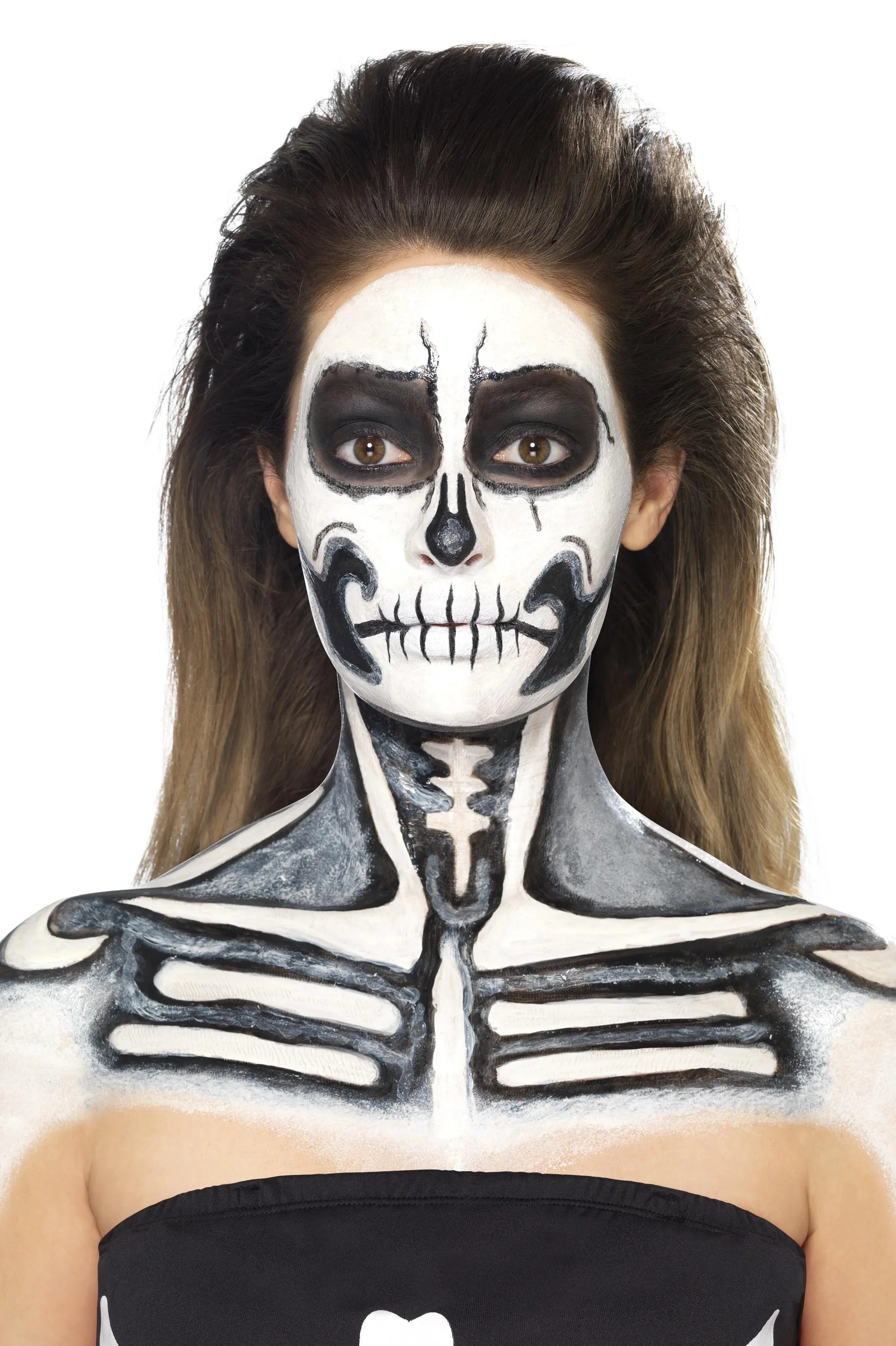 Kit de Maquillaje de Esqueleto con Látex Líquido Kits de Maquillaje Smiffys