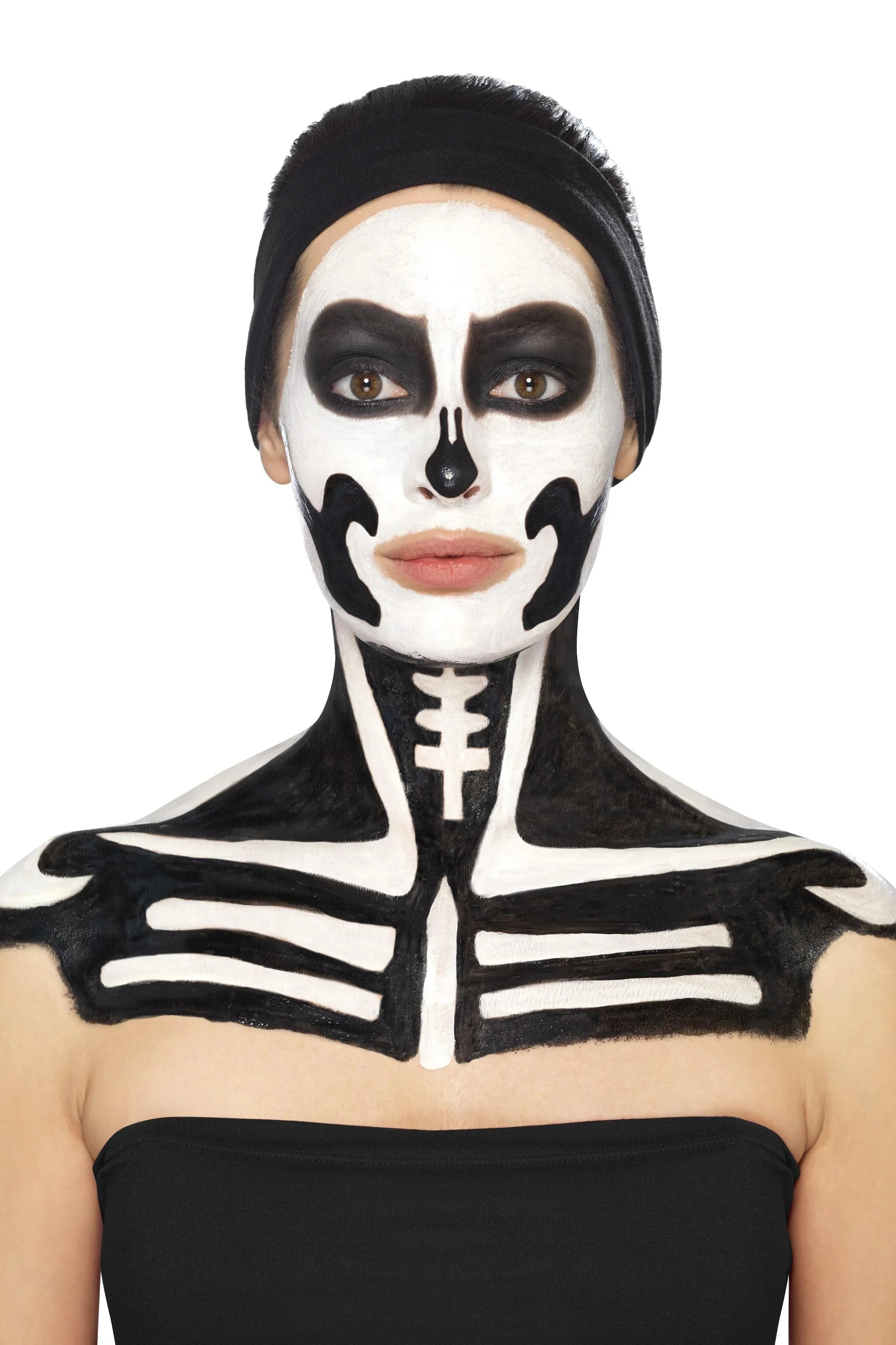 Kit de Maquillaje de Esqueleto con Látex Líquido Kits de Maquillaje Smiffys