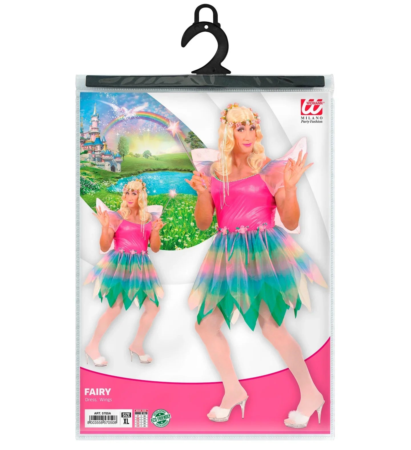 Disfraz de Hada del Arco Iris XL Adultos Widmann