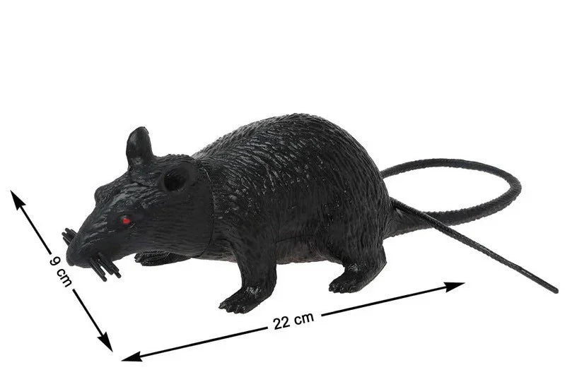 Rata Negra de Decoración de Plástico Decoración Halloween Atosa