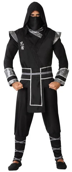 Disfraz de Ninja Japonés Negro para Hombre Ninjas Atosa