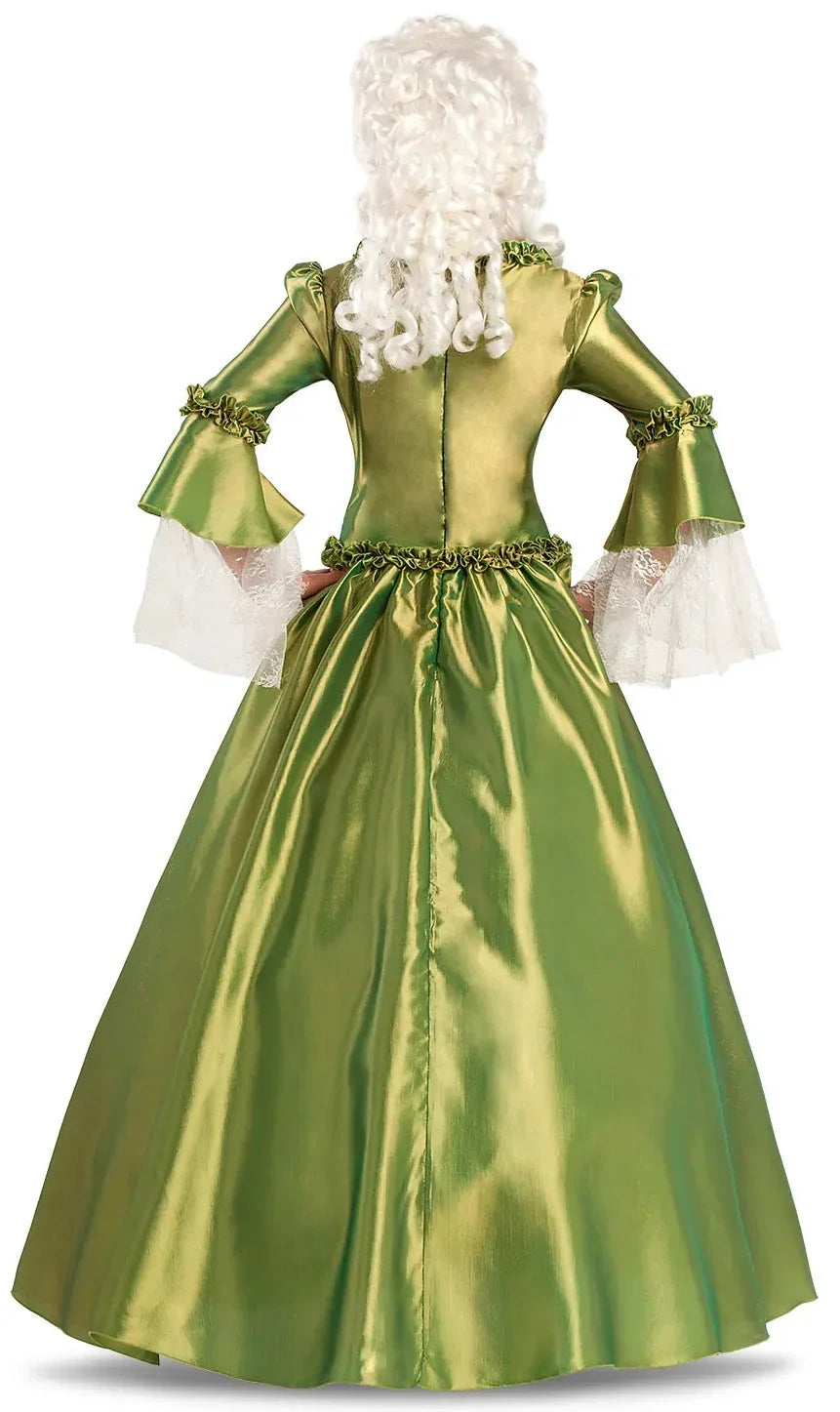 Disfraz de Baronesa Colonial Verde para Mujer Veneciano y Época Viving