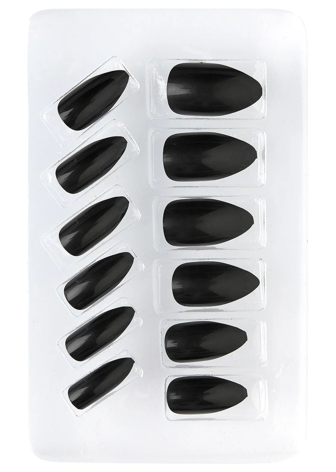 Uñas Postizas Negras con Punta Uñas Postizas Widmann