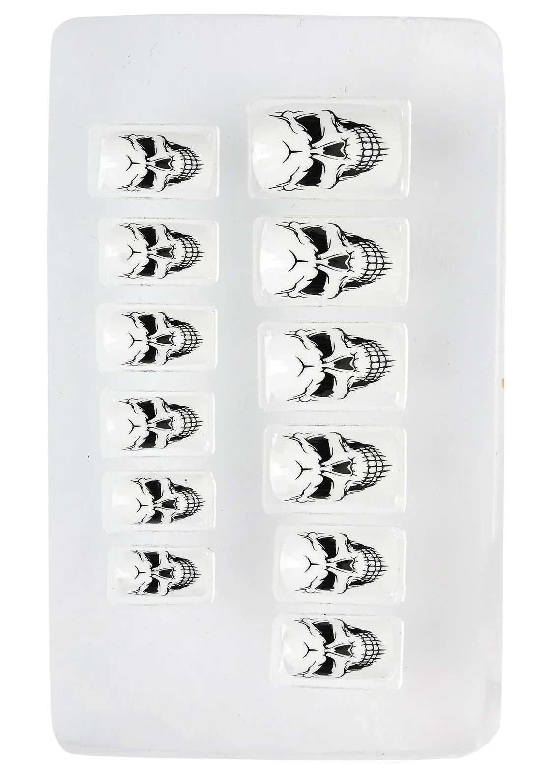 Uñas Postizas de Calaveras Blancas Uñas Postizas Widmann