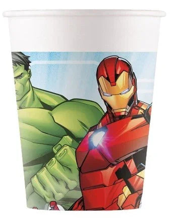 Pack de 8 Vasos de los Vengadores Decoración y Menaje Superhéroes Liragram